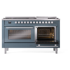 ILVE Professional Plus II 60 Inch Dual Fuel Range – 9 Sealed Burners & Griddle - UP60FQMP