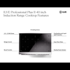 ILVE Professional Plus Ii 40 Inch Induction Range - UPDI406Q