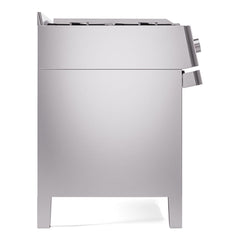 ILVE Panoramagic 48″ Dual Fuel Range with 8 Burners & Griddle, 5.02 cu. ft. - UPM12FDS3SS