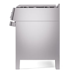 ILVE Panoramagic 48″ Dual Fuel Range with 8 Burners & Griddle, 5.02 cu. ft. - UPM12FDS3SS