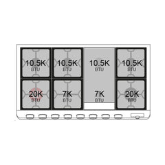 ILVE Panoramagic 48″ Dual Fuel Range with 8 Burners & Griddle, 5.02 cu. ft. - UPM12FDS3SS