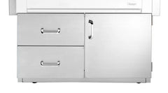 Vintage 42-Inch Deluxe Grill Cart with Door and Two Drawers - VBQ42GCDLX