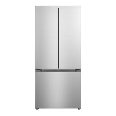 Verona 30 inch Freestanding French Door Refrigerator with 18.2 cu. ft. Capacity, Automatic Ice Maker, Recessed Handle - VEFFD3018RISL - The Home Selection