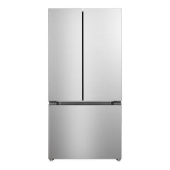 Verona 33 inch Freestanding French Door Refrigerator with 16.5 cu. ft. Capacity, Automatic Ice Maker, Recessed Handle - VEFFD3316RISL - The Home Selection