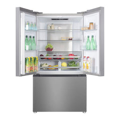 Verona 36 inch Freestanding French Door Refrigerator with 20.3 cu. ft. Capacity, Automatic Ice Maker, Recessed Handle - VEFFD3620RISL - The Home Selection
