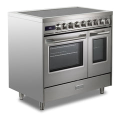 Verona 36 inch Ultima Double Oven Electric Range with 5 Radiant Elements, 4.1 cu. ft. Total Oven Capacity - VUFSEE365D