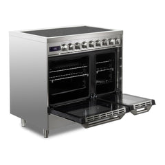 Verona 36 inch Ultima Double Oven Electric Range with 5 Radiant Elements, 4.1 cu. ft. Total Oven Capacity - VUFSEE365D