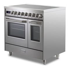 Verona 36 inch Ultima Double Oven Electric Range with 5 Radiant Elements, 4.1 cu. ft. Total Oven Capacity - VUFSEE365D