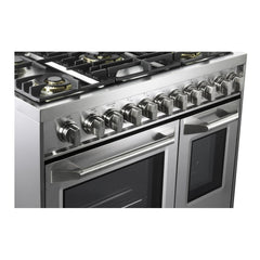 Verona 36 inch Ultima Collection Double Oven Gas Range with 5 Brass Burners, 4.1 cu. ft. Oven Total Capacity (Stainless Steel) - VUFSGG365DSS - The Home Selection