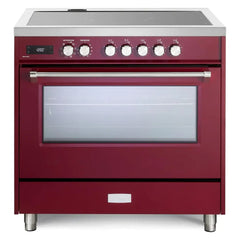 Verona 36" Ultima Collection Freestanding Induction Range with 5 Elements, 5 cu. ft. Oven Capacity - VUFSIE365