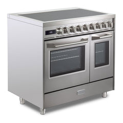Verona 36 inch Ultima Double Oven Electric Range with 5 Radiant Elements, 4.1 cu. ft. Total Oven Capacity - VUFSEE365D