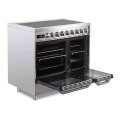 Verona 36 inch Ultima Double Oven Electric Range with 5 Radiant Elements, 4.1 cu. ft. Total Oven Capacity - VUFSEE365D