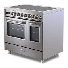 Verona 36 inch Ultima Double Oven Electric Range with 5 Radiant Elements, 4.1 cu. ft. Total Oven Capacity - VUFSEE365D