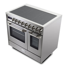 Verona 36 inch Ultima Double Oven Electric Range with 5 Radiant Elements, 4.1 cu. ft. Total Oven Capacity - VUFSEE365D