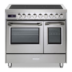 Verona 36 inch Ultima Double Oven Electric Range with 5 Radiant Elements, 4.1 cu. ft. Total Oven Capacity - VUFSEE365D