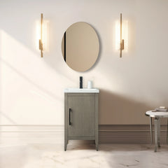 Vanity Art 20-Inch Bathroom Vanity: Single Sink, Ceramic Top, Soft-Closing Doors, Solid Wood Frame - CVI20