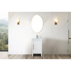 Vanity Art 20-Inch Bathroom Vanity: Single Sink, Ceramic Top, Soft-Closing Doors, Solid Wood Frame - CVI20