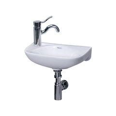 Whitehaus Isabella Small Wall Mount Basin - Left Side Drill