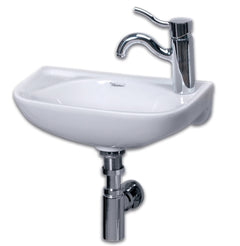 Whitehaus Isabella Small Wall Mount Basin - Right Side Drill