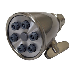 Whitehaus Showerhaus Small Round Showerhead with 6 Spray Jets - Solid Brass Construction with Adjustable Ball Joint - WH138