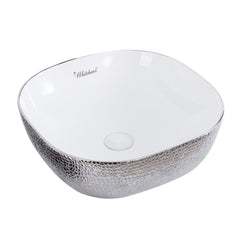 Whitehaus Isabella Plus Collection Square Above Mount Basin with Center Drain - WH71301 - The Home Selection