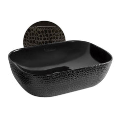 Whitehaus Isabella Plus Collection Rectangular Above Mount Basin with Center Drain - WH71302