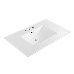Whitehaus Countertop Vanity Sink - 37 inch Widespread