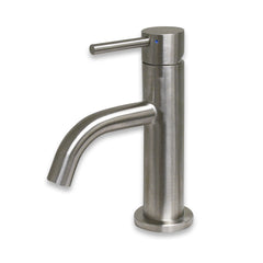 Whitehaus Waterhaus Solid , Single Lever Small Lavatory Faucet - Brushed Stainless Steel