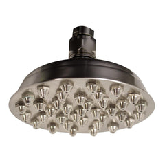 Whitehaus Showerhaus Small Sunflower Rainfall Showerhead with 37 nozzles - Solid Brass Construction with Adjustable Ball Joint - WHSM01-6