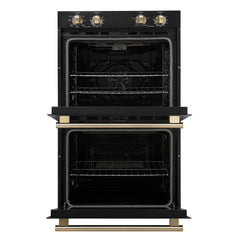 Forno Vomero 30-Inch Double Wall Oven – 10 cu. ft. Total Capacity – 7100W Convection – Mechanical Controls – Manual Steam Clean