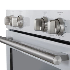 Forno Vomero 30-Inch Double Wall Oven – 10 cu. ft. Total Capacity – 7100W Convection – Mechanical Controls – Manual Steam Clean