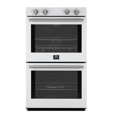 Forno Vomero 30-Inch Double Wall Oven – 10 cu. ft. Total Capacity – 7100W Convection – Mechanical Controls – Manual Steam Clean