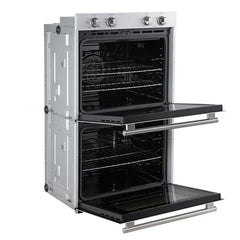 Forno Vomero 30-Inch Double Wall Oven – 10 cu. ft. Total Capacity – 7100W Convection – Mechanical Controls – Manual Steam Clean