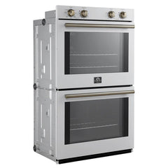 Forno Vomero 30-Inch Double Wall Oven – 10 cu. ft. Total Capacity – 7100W Convection – Mechanical Controls – Manual Steam Clean