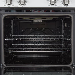 Forno Vomero 30-Inch Double Wall Oven – 10 cu. ft. Total Capacity – 7100W Convection – Mechanical Controls – Manual Steam Clean