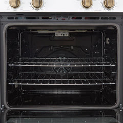 Forno Vomero 30-Inch Double Wall Oven – 10 cu. ft. Total Capacity – 7100W Convection – Mechanical Controls – Manual Steam Clean