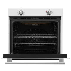 Forno Vomero 30" Wall Oven, 5 cu.ft Capacity, 3550 Watts Convection, Mechanical Controls, Manual Steam Clean - White - Front Opened SS - The Home Selection