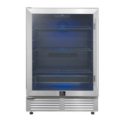 Forno Frescolino 24-Inch Beverage Cooler – 188 Can Capacity – Built-In or Freestanding - FWCDR6665-24