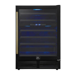 Forno Bacchino 24-Inch Wine Cooler – 51 Bottle Capacity – Dual Zone – Built-In or Freestanding - FWCDR6634-24