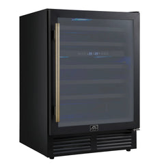Forno Bacchino 24-Inch Wine Cooler – 51 Bottle Capacity – Dual Zone – Built-In or Freestanding - FWCDR6634-24