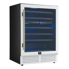 Forno Bacchino 24-Inch Wine Cooler – 51 Bottle Capacity – Dual Zone – Built-In or Freestanding - FWCDR6634-24
