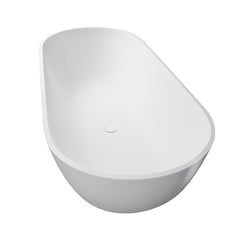 Altair Ryder 69" x 30" Solid Surface Soaking Bathtub with Integrated Overflow - 53369-BAT