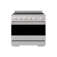 ZLINE 36 in. 5.2 cu. ft. Marino Induction Range with 5 Element Cooktop and Electric Convection Oven in Stainless Steel - MINR36 - The Home Selection