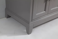 Bath Vanity  with Engineered Marble Top in White with Basin and Mirror - VA1060D