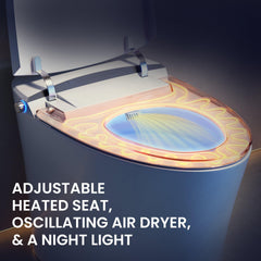 Swiss Madison ﻿﻿﻿Avancer Intelligent Tankless Elongated Toilet and Bidet, Touchless Vortex™ Dual-Flush 1.1/1.6 gpf - SM-ST060 - The Home Selection