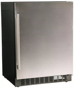 Azure 24-Inch Compact Refrigerator with Blue LED Interior Lighting, Reversible Door, Automatic Defrost, ADA Compliance, and 5.1 Cu ft Capacity - A124R