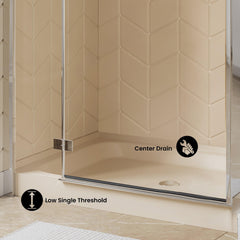 Swiss Madison Voltaire 48" x 36" Center Drain, Shower Base - SM-SB510