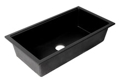 Alfi 33  Granite Composite Workstation Step Rim Single Bowl Undermount Sink with Accessories - AB3418SBUM