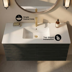 Swiss Madison Voltaire 49" Vanity Top Bathroom Sink - SM-VT330 - The Home Selection