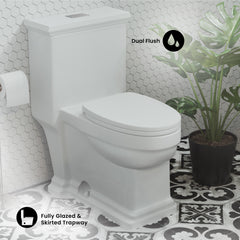 Swiss Madison Voltaire One-Piece Elongated Toilet Dual-Flush 1.1/1.6 gpf - SM-1T113